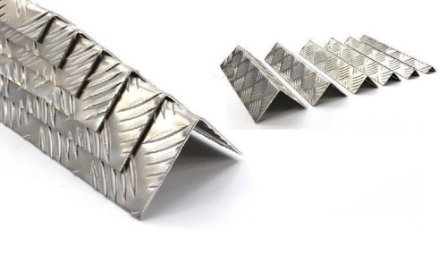 Aluminium chequer plate folded - chequer,
