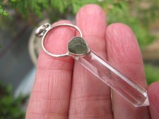 Moldavite Quartz Crystal Pendant Natural 925 Czech talisman Healing evolution