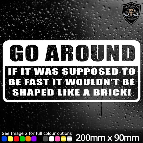 Around funny car sticker - go,
