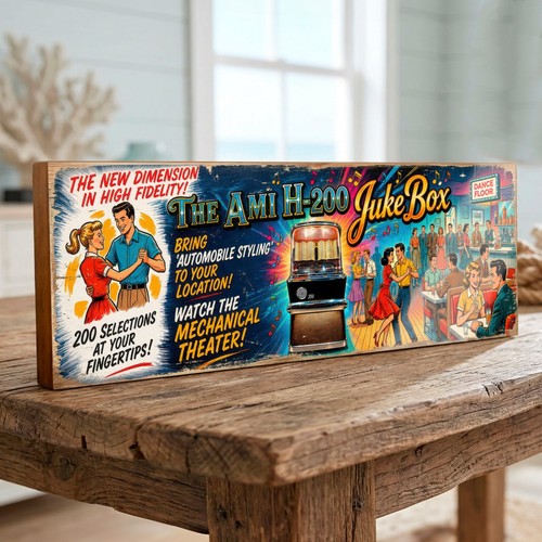 Ami h200 jukebox large wood - h200,