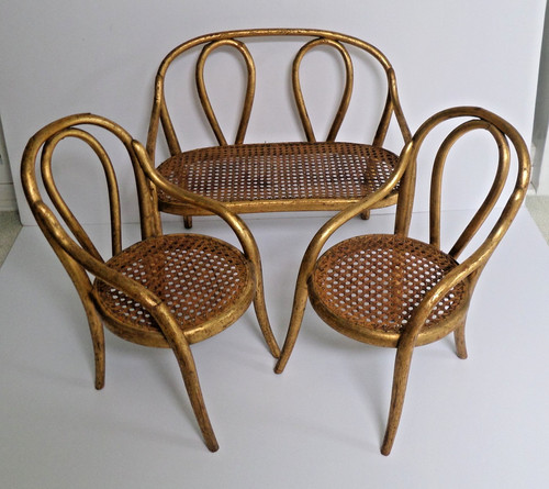 C1880 thonet french - c1880, gilt