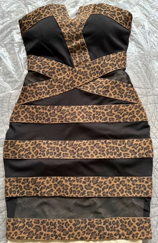 New lipsy leopard bodycon - lipsy,