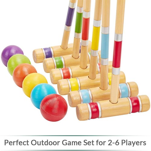 Player wooden croquet set - 6,
