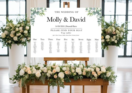Wedding table seating plan - wedding,