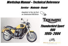 Triumph Thunderbird Sport 900 Service Repair Workshop Manual USB 1995 - 2004