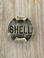 Vintage Brass SHELL Petrol Oil