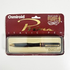 Vintage OSMIROID Prima Italic Pen with 22 Carat Gold Plated Nib - SEALED