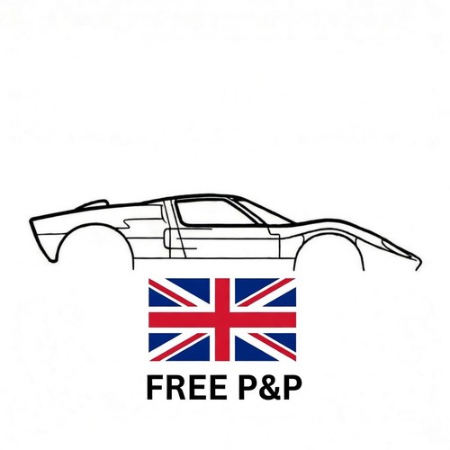 Ford silhouette ornament - ford, gt