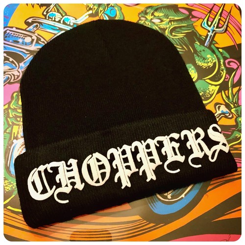Chopper cuff black beanie - cuff,