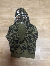 BAPE 1st camo green shark full