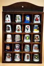 Thimbles Wooden Display Rack
