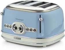 Retro 4 Slice Toaster, Blue