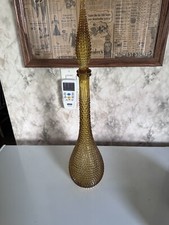 Amber Genie Bottle Decanter With Stopper