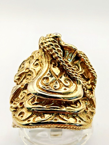 Heavy solid 9ct yellow - heavy,