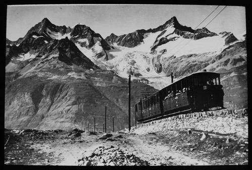 Magic lantern slide mountain - lantern,
