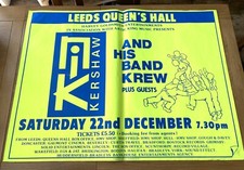 NIK KERSHAW ORIGINAL 1984 CONCERT GIG POSTER LEEDS QUEENS HALL