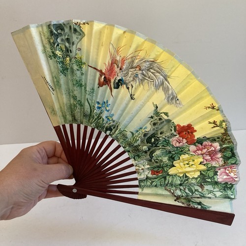 Vintage fan hand held - fan,