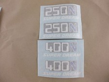 honda cb250n cb400n superdream side panel decals ,classic restoration ,paint