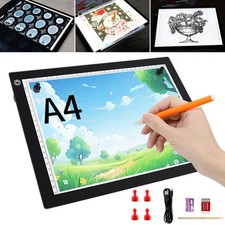 A4 LED Tracing Light Box With 3-Level Brightness Magnetic Pins Pencil Sharpener
