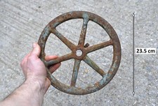 old vintage cast iron wheel