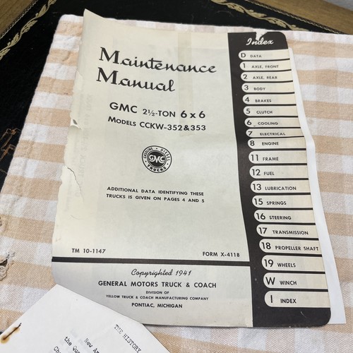 Vintage 1941 gmc maintenance - 1941,