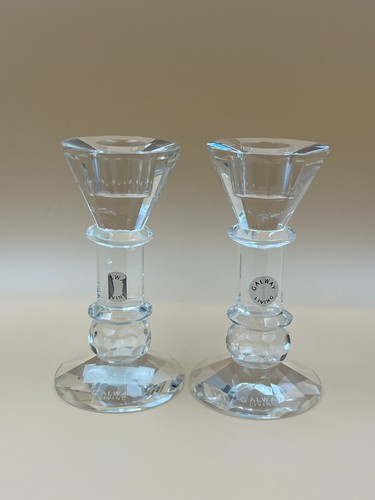 Pair galway crystal - of,
