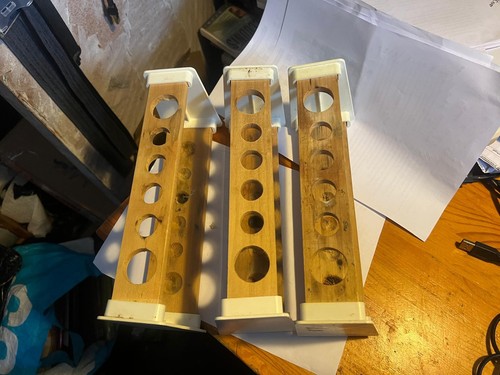 Wooden test tube storage - test,