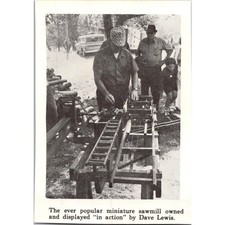 Miniature Sawmill By Dave Lewis 1978 Rock River Threshing Show Clipping SAH1-H5