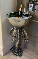 Large Palm Tree Wine Champagne Ice Bucket Cooler - Freestanding Height 60cm