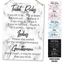 Metal Wall Sign - Marble