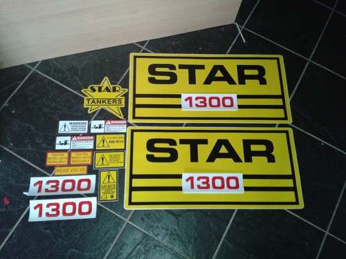 Star slurry tanker - slurry, stickers
