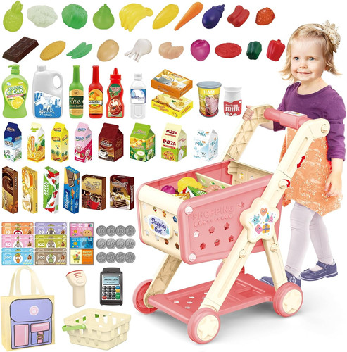 Kids shopping trolley play - kids,
