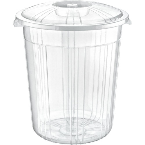 Clear plastic bin - plastic,