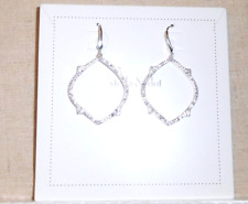 Stella & Dot Pave Open Silver