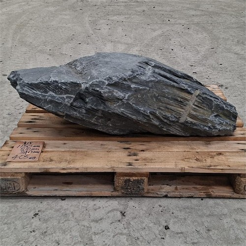 Welsh slate boulder garden - garden, &