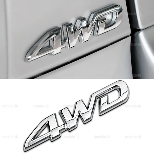 1pcs 4wd logo chrome - logo,