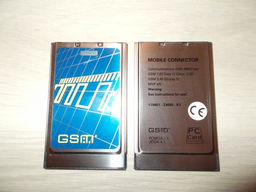 Siemens gsm pcmcia card - siemens,