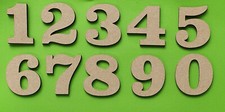 Wooden Numbers Large Small Bold Clarendon 3-80cm, (3mmThick) MDF Birthday, Sign