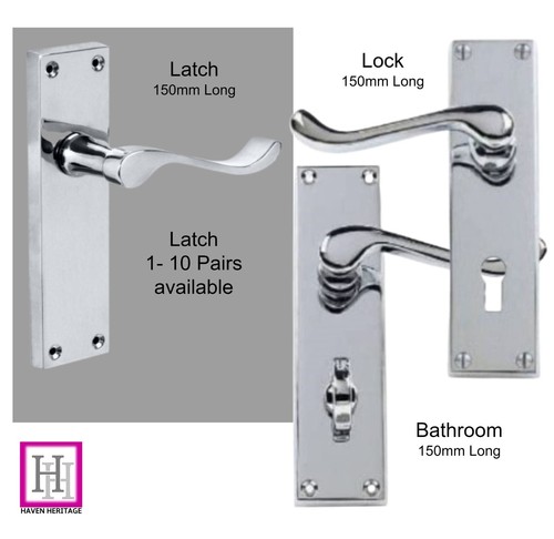 Door handles chrome modern - handles,