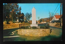 1950s War Memorial Old Car Putnam Lake NY Putnam Co Postcard New York