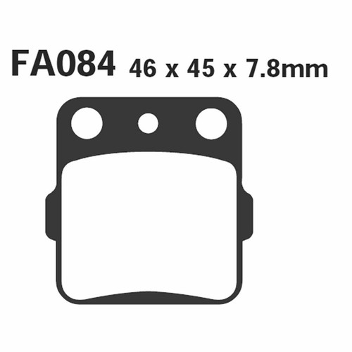 Pair brake pads - ebc, fa084tt