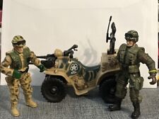 CHAP MEI 2x MILITARY SOLDIERS ACTION FIGURES + Truck Vehicle