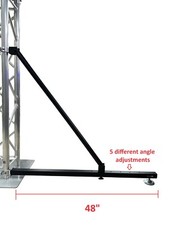 Lighting Truss Ground Support Balance System Metal Heavy Duty For 2" Trussing