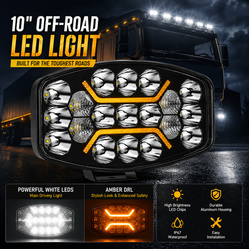 Full led spot lights amber - full,