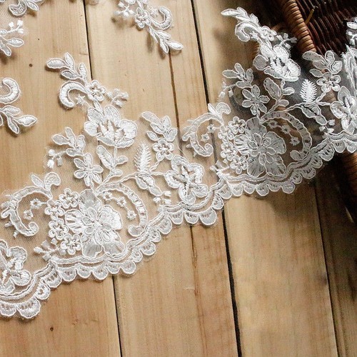 Floral alencon corded lace - corded,