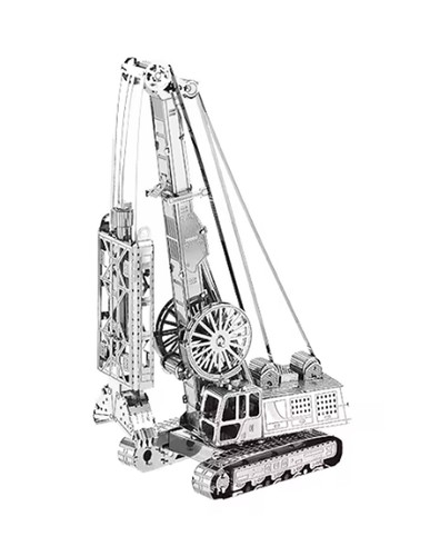 Metal model drilling - rig, 3d