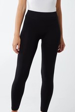 New Ladies Womens Black Basic Stretch Legging Trousers and Leggings