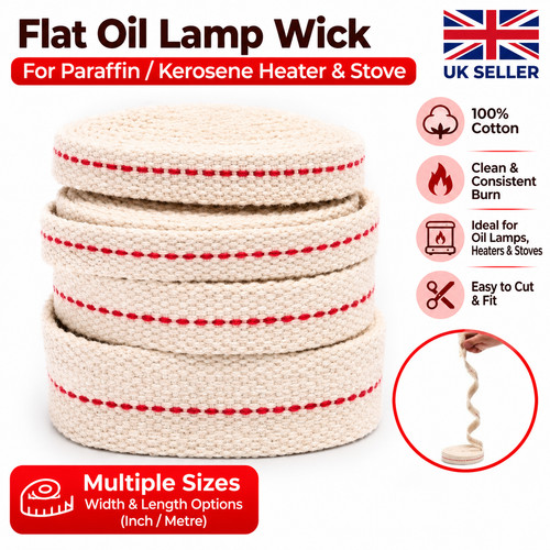 Flat oil lamp wick - flat,