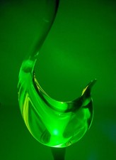 Uranium Murano Glass Swan