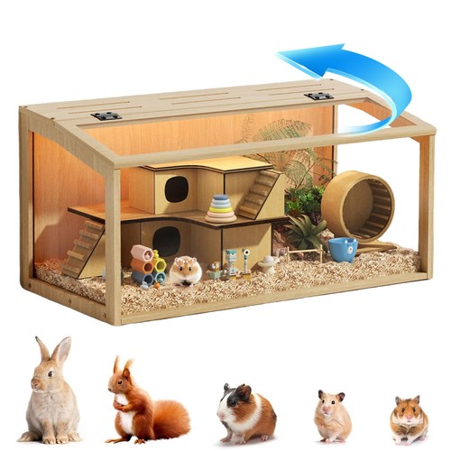 Wooden hamster cage chewproof - hamster,